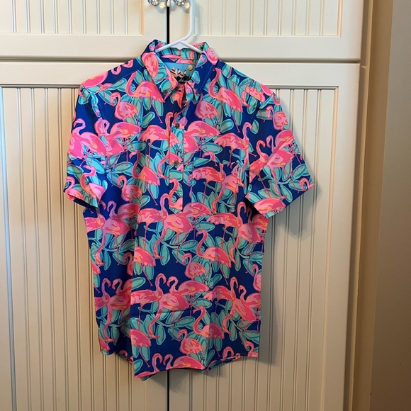 chubbies Other - Chubbies - Men’s 1/2 Button Down Shirt - Pattern: the Mingo Ate Ya Baby - Small